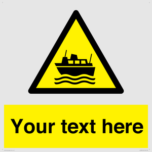 Custom warning ferries crossing vessels